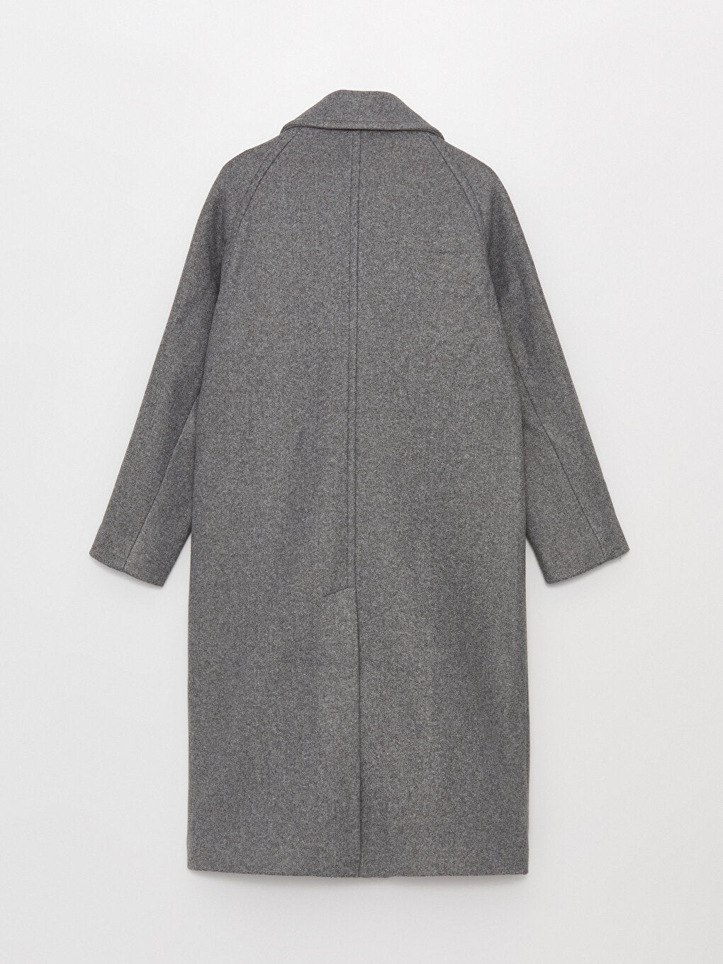 Women's Jacket Collar Plain Cashmere Coat