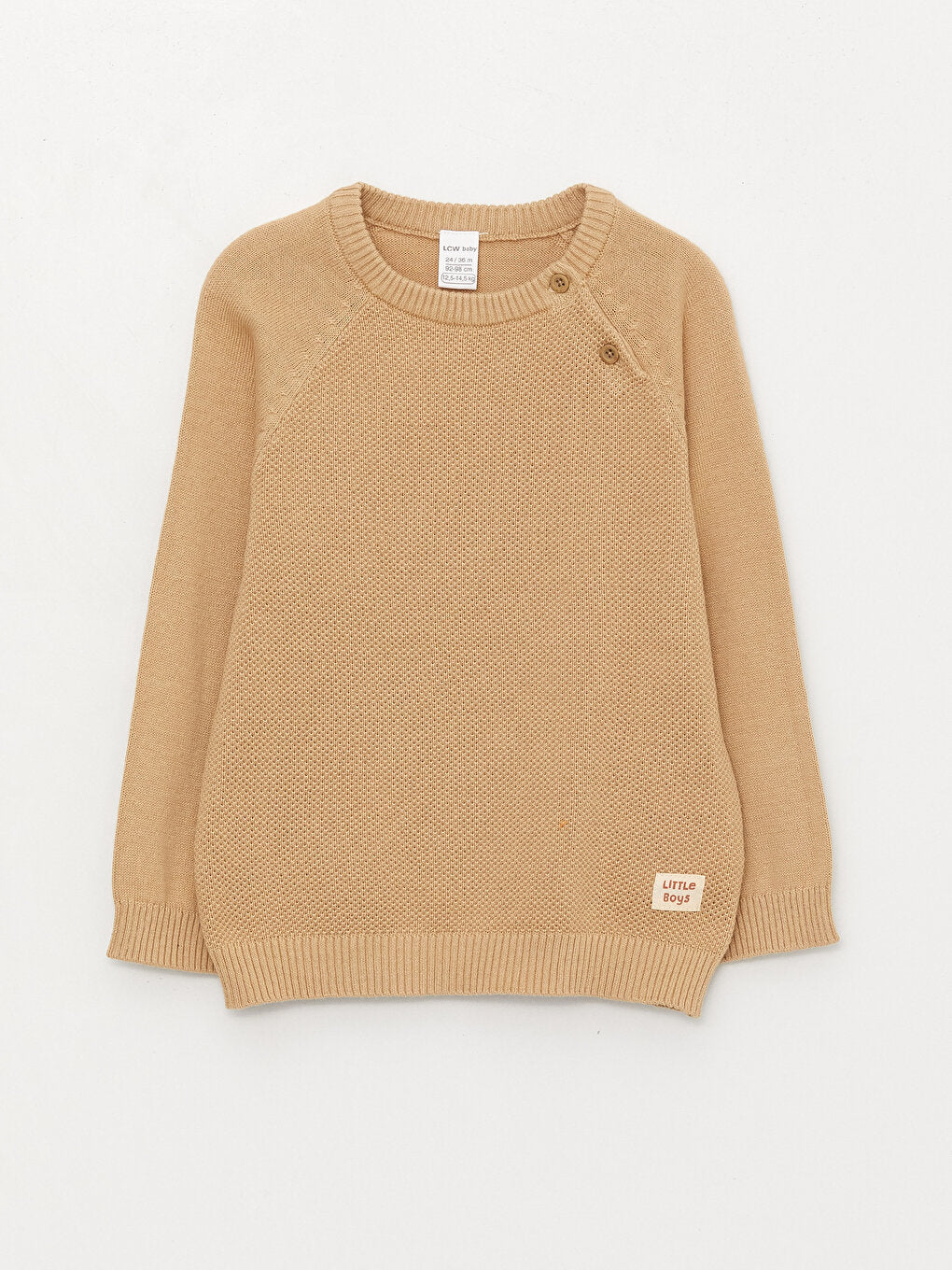 Crew Neck Long Sleeve Baby Boy Knitwear Sweater