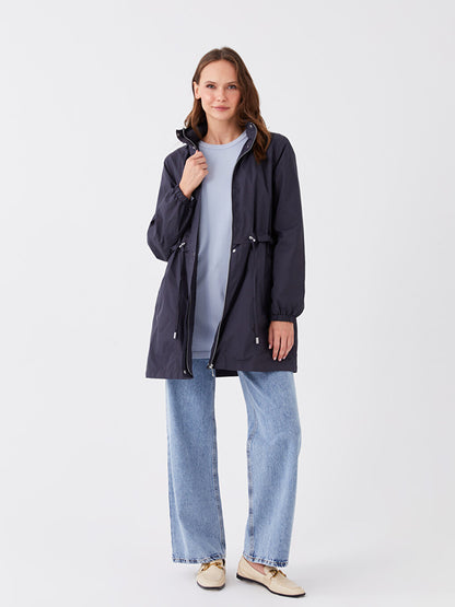 Women's Hooded Plain Raincoat