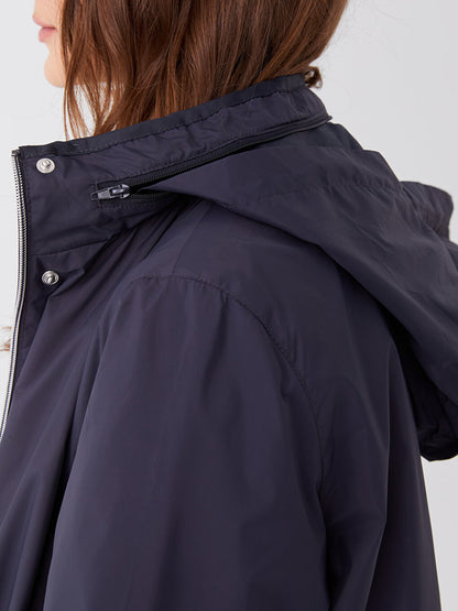 Women's Hooded Plain Raincoat