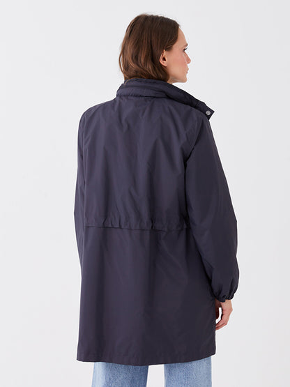 Women's Hooded Plain Raincoat