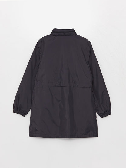 Women's Hooded Plain Raincoat