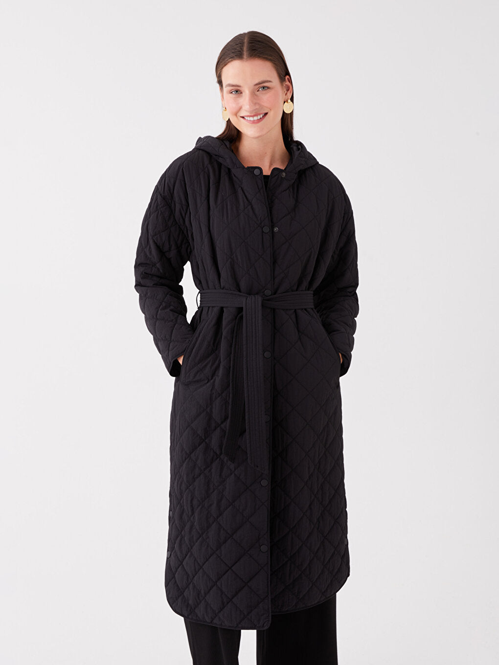 Hooded Quilted Women's Puffer Coat