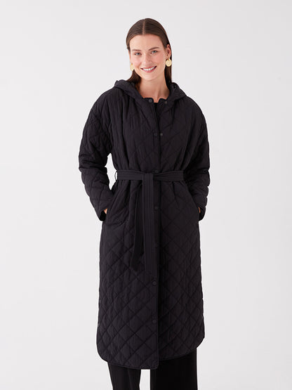 Hooded Quilted Women's Puffer Coat