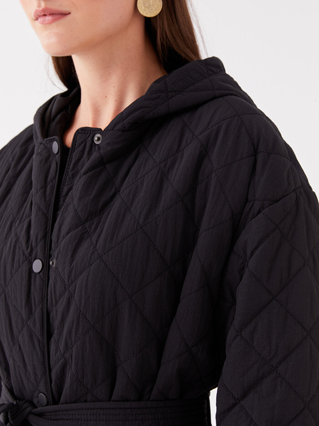 Hooded Quilted Women's Puffer Coat