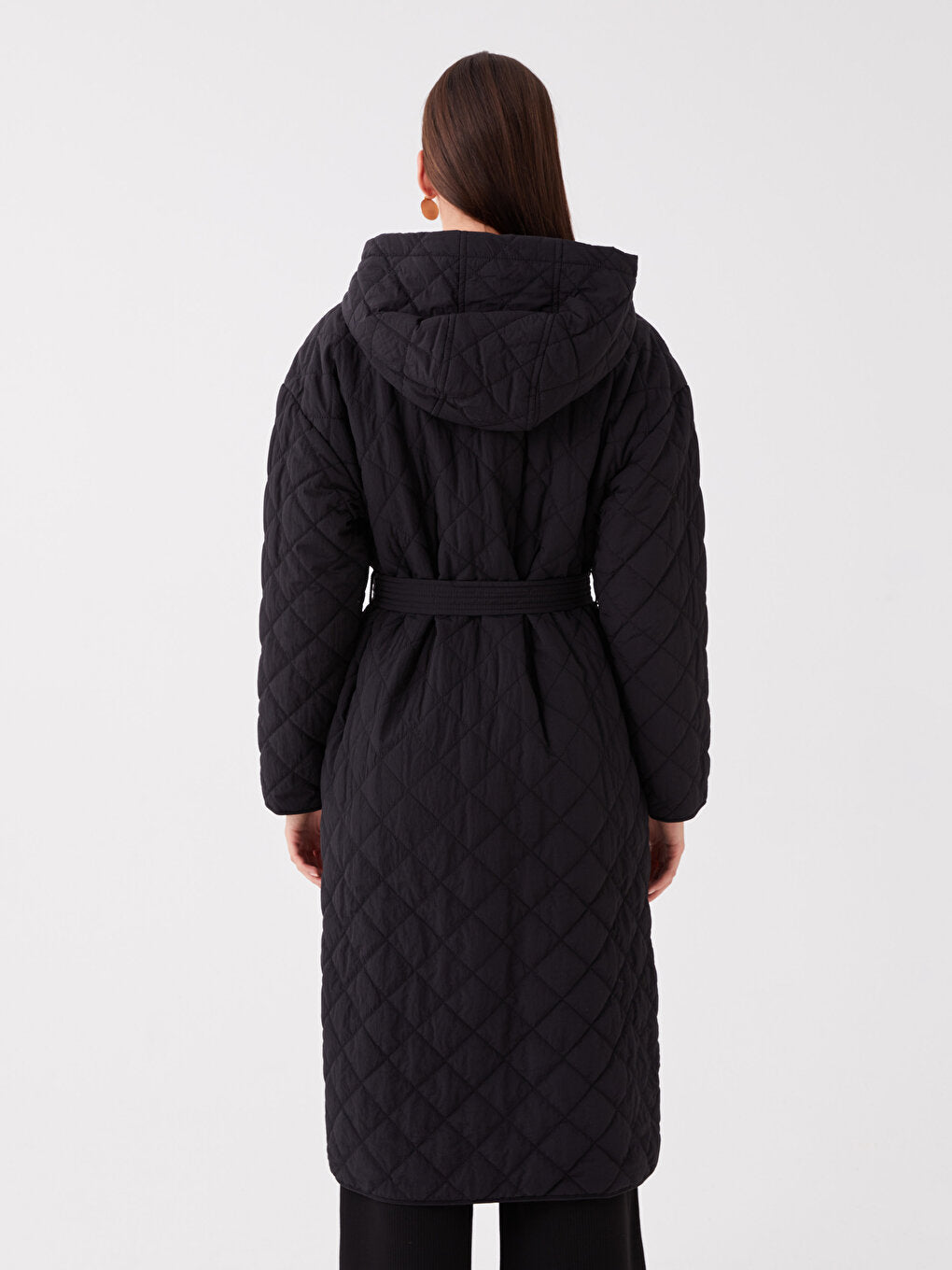 Hooded Quilted Women's Puffer Coat