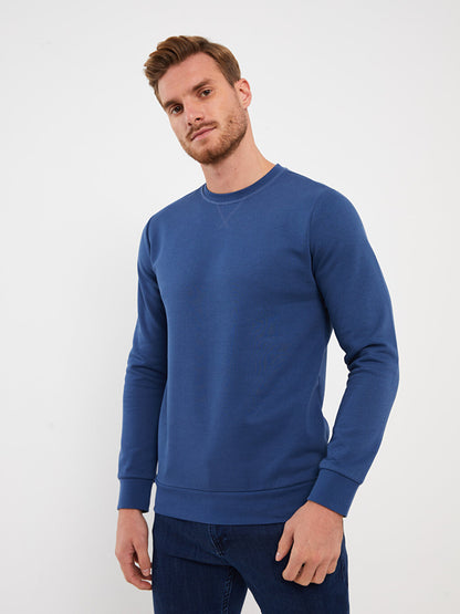 Crew Neck Long Sleeve Men's Sweatshirt