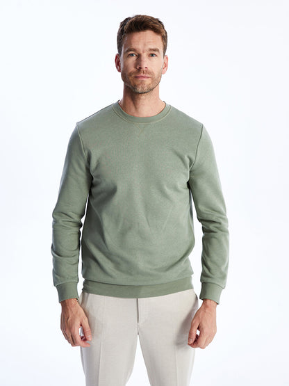 Crew Neck Long Sleeve Men's Sweatshirt