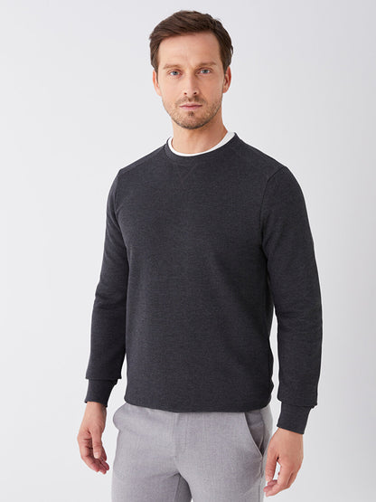 Crew Neck Long Sleeve Men's Sweatshirt