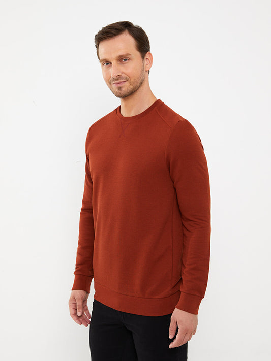 Crew Neck Long Sleeve Men's Sweatshirt