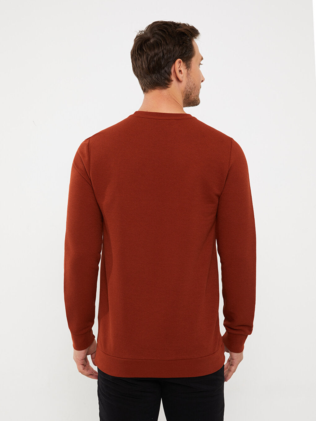 Crew Neck Long Sleeve Men's Sweatshirt