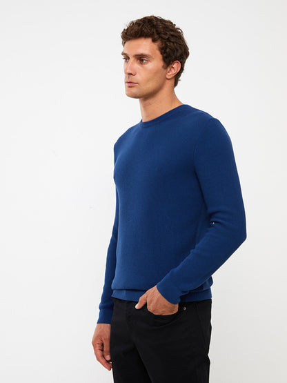 Turtleneck Long Sleeve Men's Knitwear Sweater