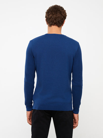 Turtleneck Long Sleeve Men's Knitwear Sweater