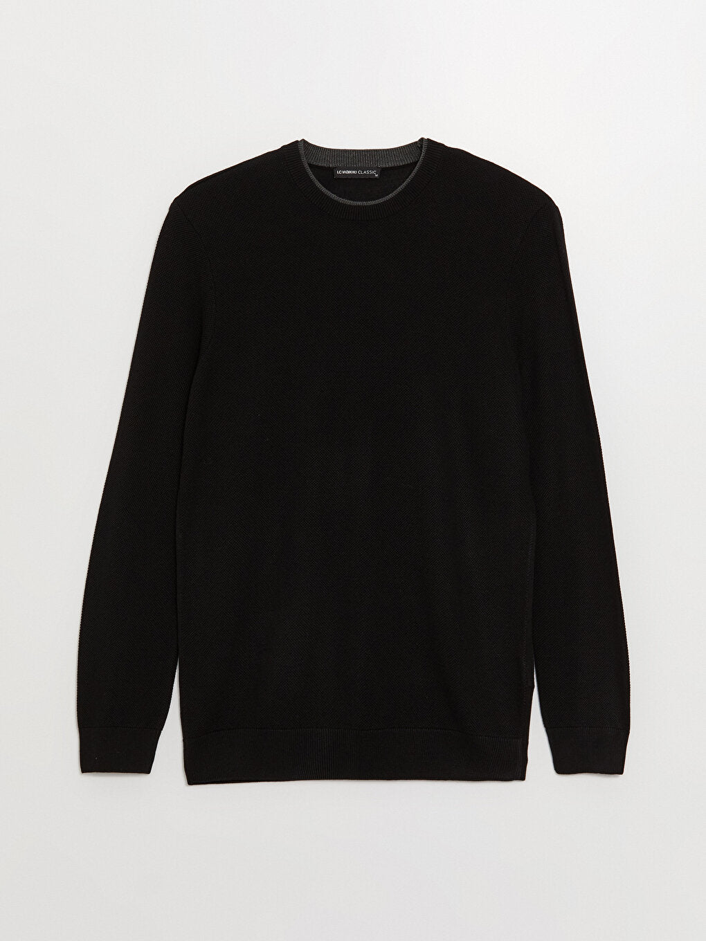 Crew Neck Long Sleeve Men's Knitwear Sweater