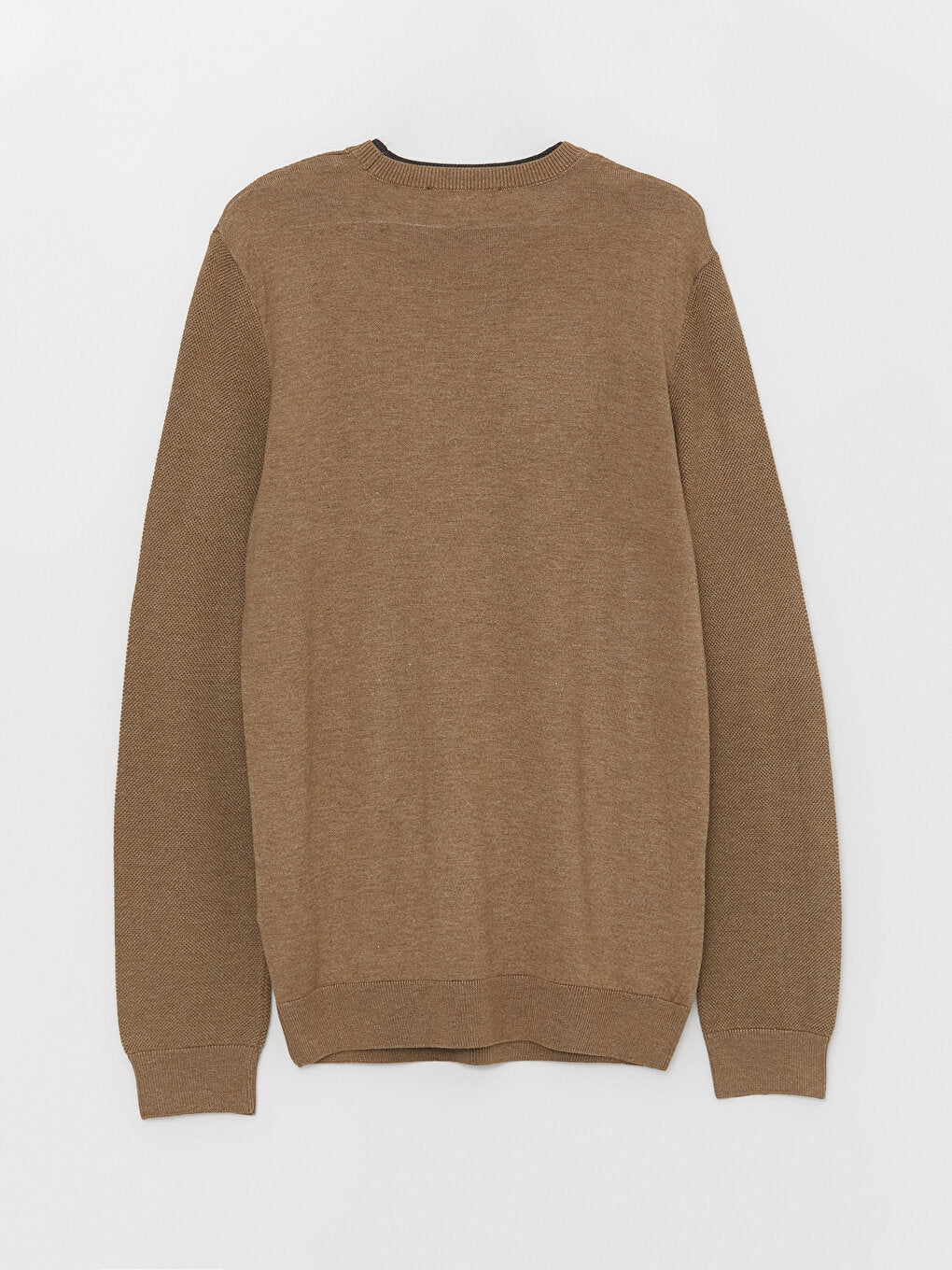 Crew Neck Long Sleeve Men's Knitwear Sweater