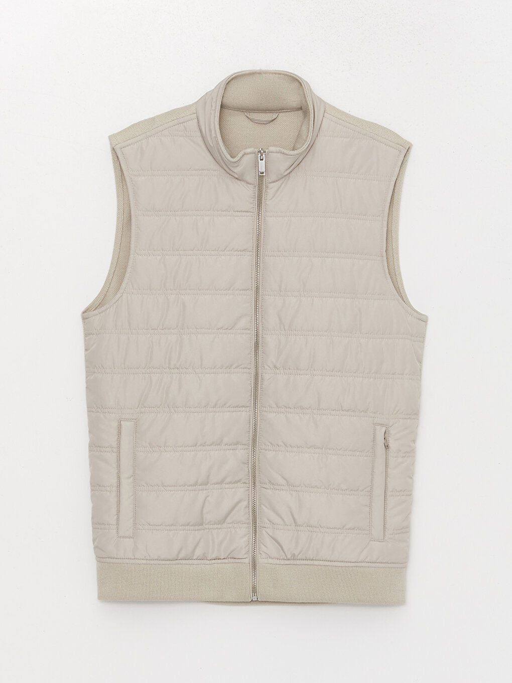 Standard Mold Stand Collar Men's Puffer Vest