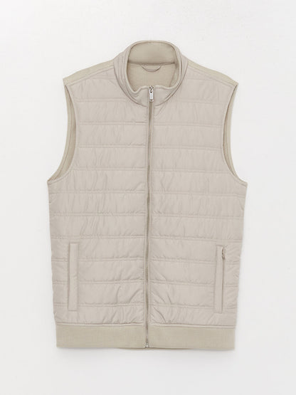 Standard Mold Stand Collar Men's Puffer Vest