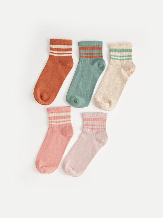 Striped Women's Sock Socks Pack of 5