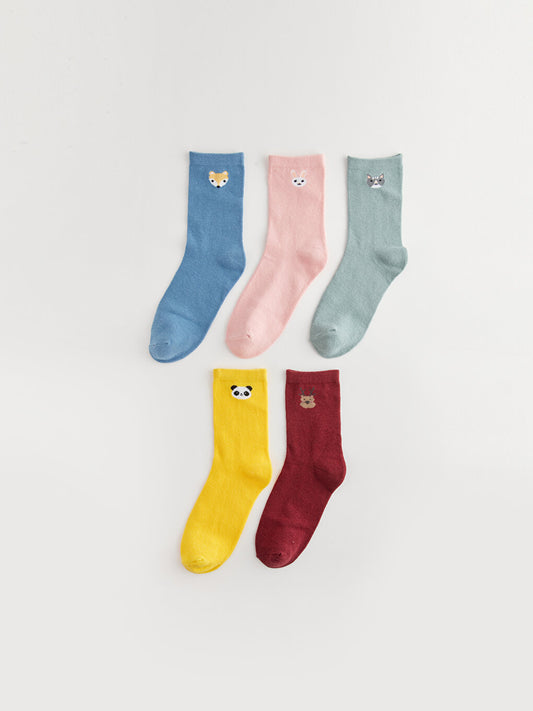 Printed Women's Sock Socks Pack of 5