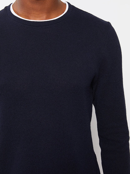 Crew Neck Long Sleeve Thin Men's Knitwear Sweater