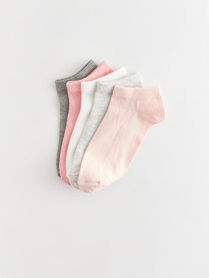 Basic Girl's Booties Socks 5-pack