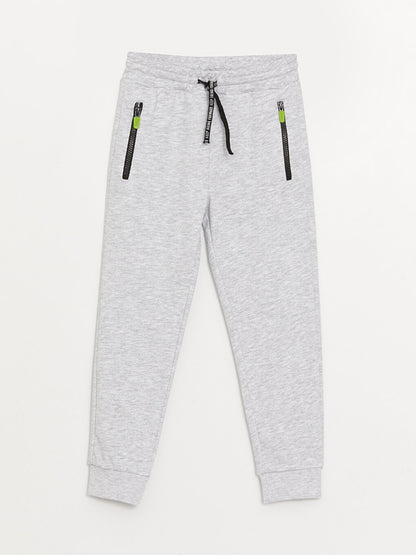 Basic Boy's Jogger Sweatpants with Elastic Waist