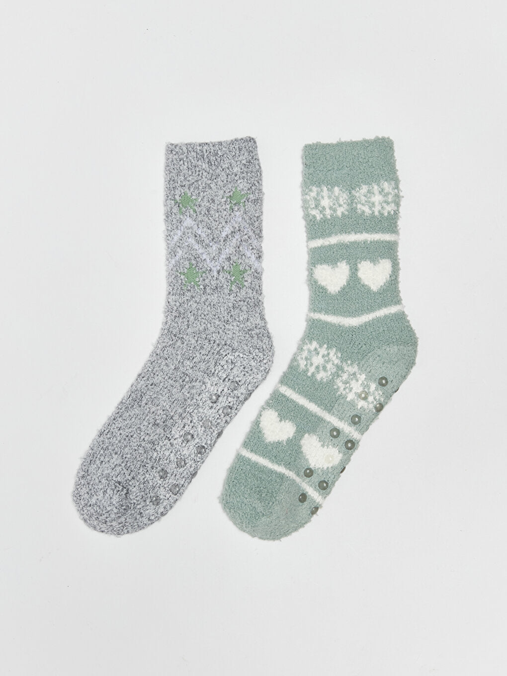 Patterned Women's Home Socks 2 Pack