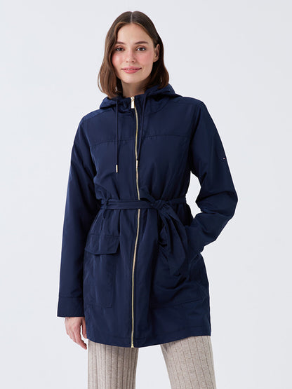 Women's Hooded Plain Raincoat