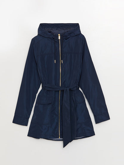 Women's Hooded Plain Raincoat