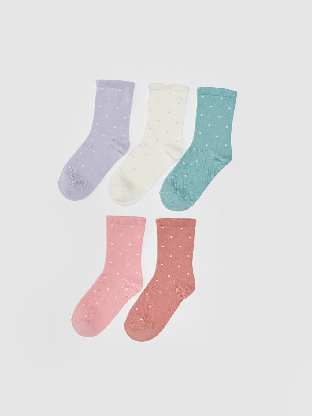 Polka Dot Girl's Socks 5-pack