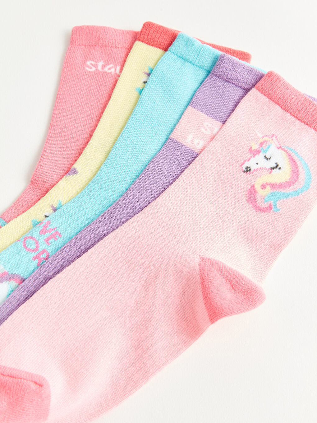 Patterned Girl's Socks 5-pack