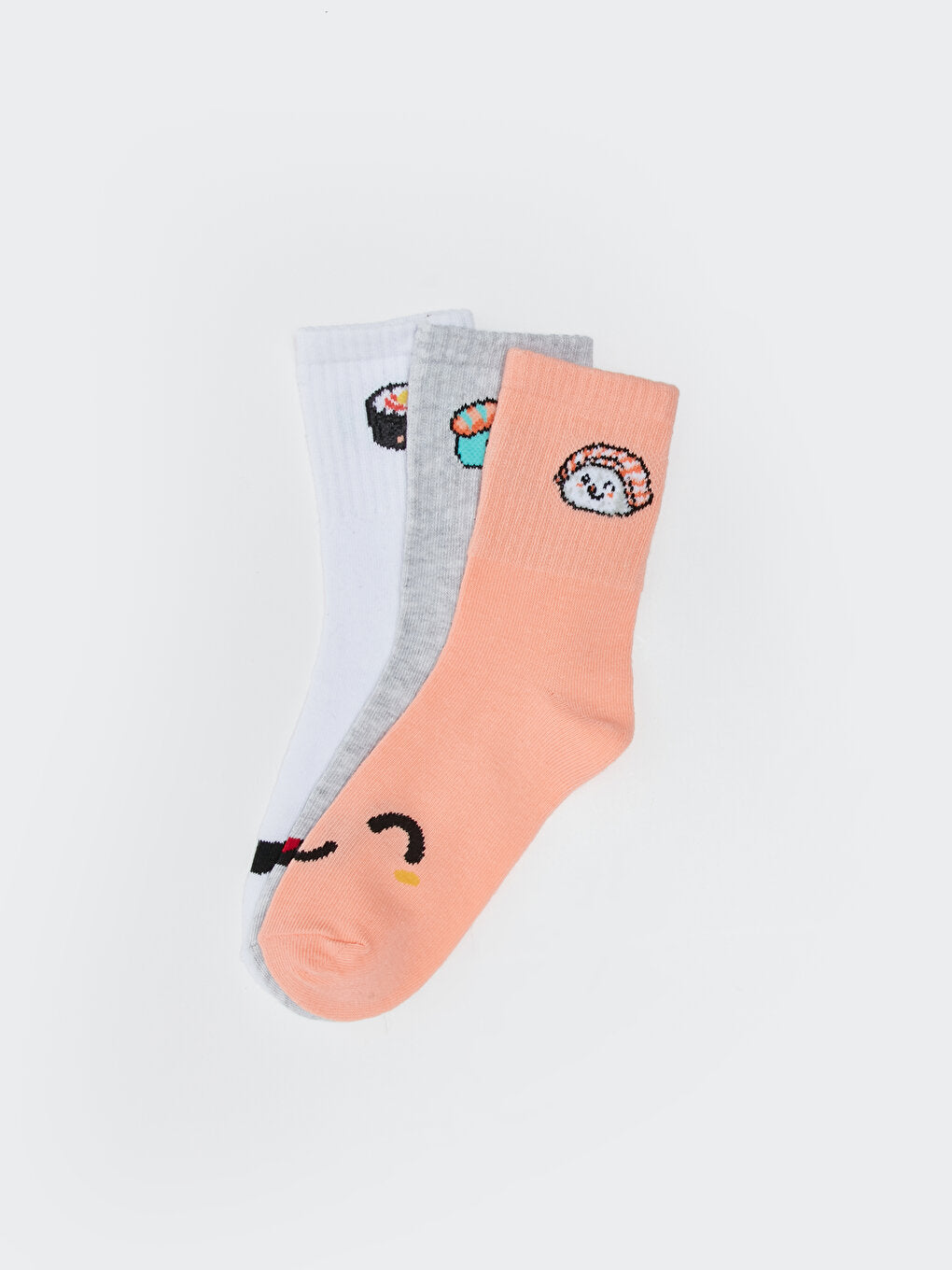 Patterned Girl's Socks 3-pack