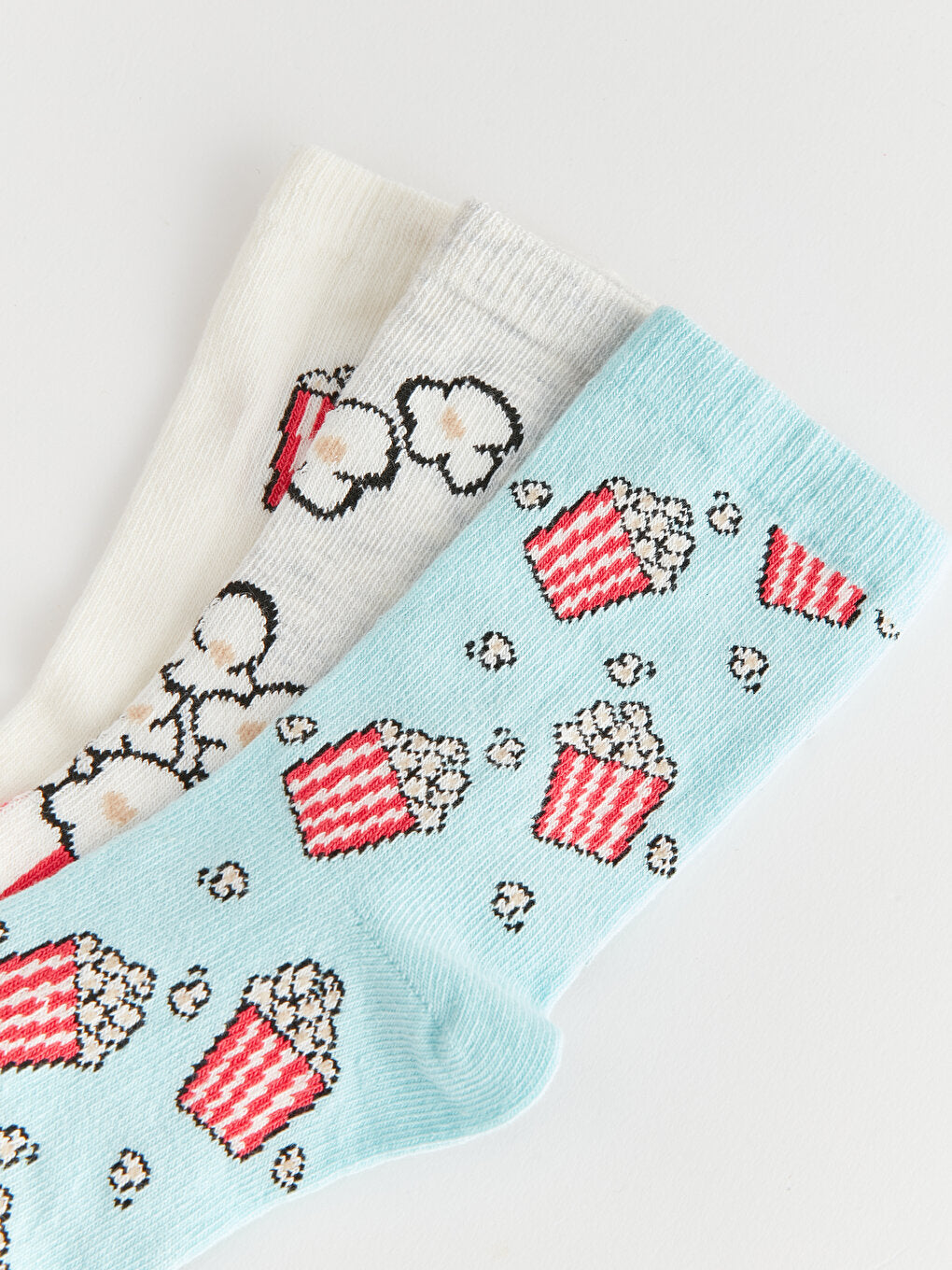 Patterned Girl's Socks 3-pack