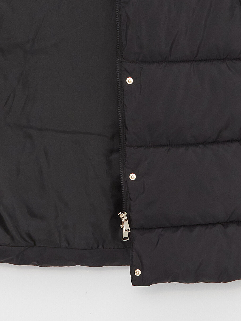 Women's Hooded Plain Puffer Vest