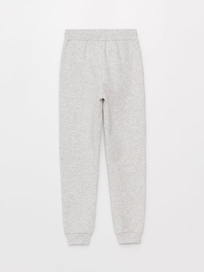 Basic Girl's Jogger Sweatpants with Elastic Waist