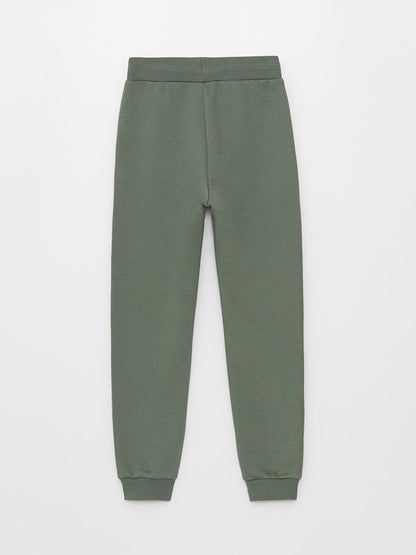 Basic Girl's Jogger Sweatpants with Elastic Waist