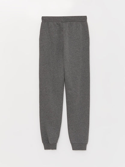 Basic Girl's Jogger Sweatpants with Elastic Waist