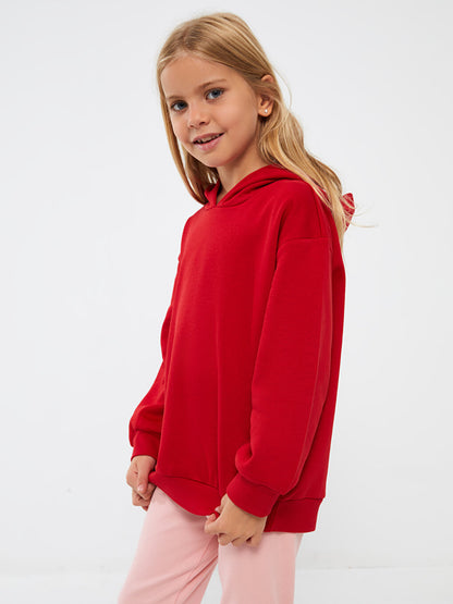 Basic Long Sleeve Girl's Hoodie