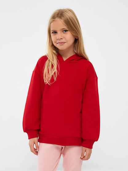 Basic Long Sleeve Girl's Hoodie