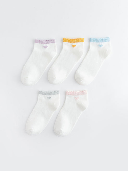 Printed Women's Booties Socks Pack of 5