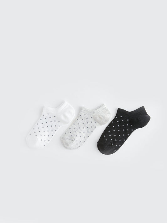 Polka Dot Women's Booties Socks Pack of 3