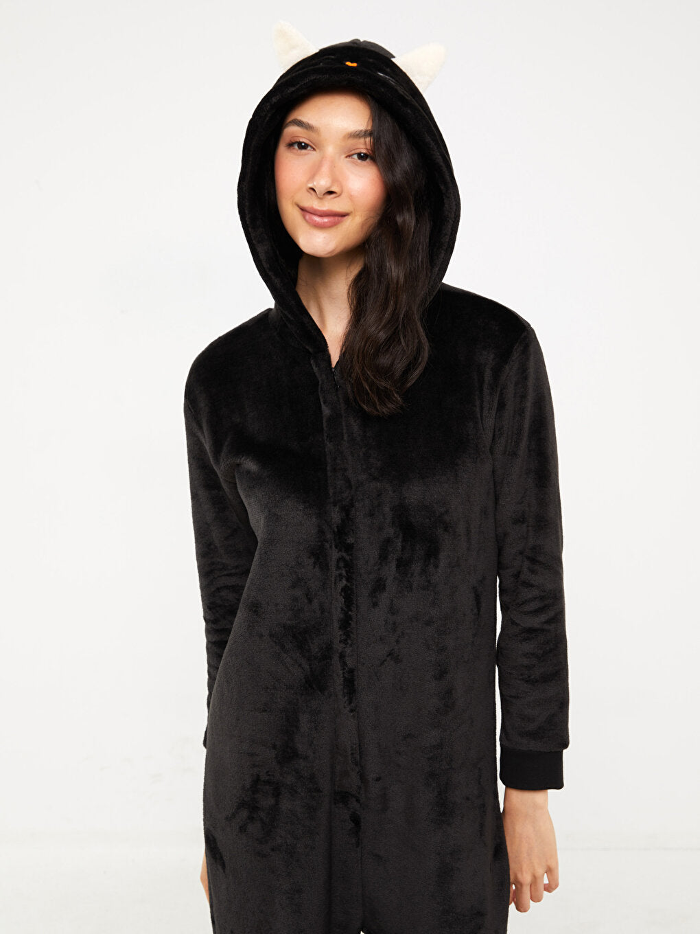 Hooded Embroidered Long Sleeve Women's Sleeping Bag