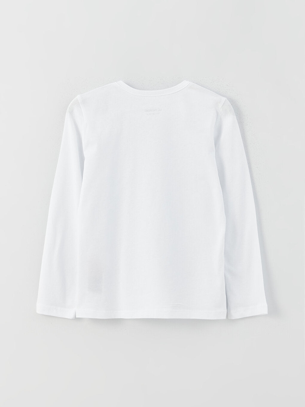 Crew Neck Basic Long Sleeve Girl's T-Shirt