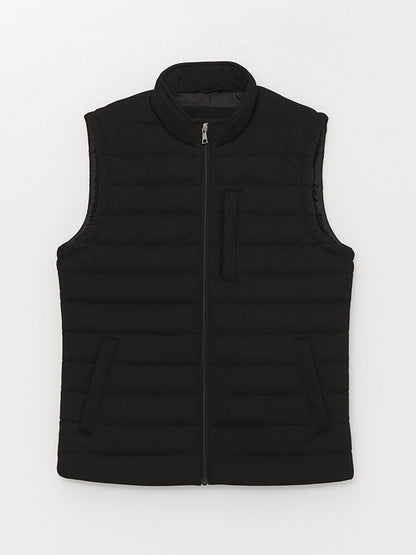 Standard Mold Stand Collar Men's Puffer Vest