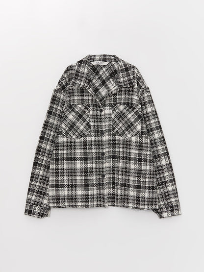 Plaid Long Sleeve Girl's Shirt Jacket