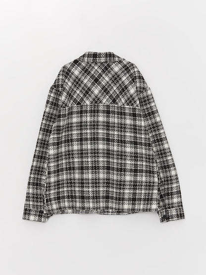 Plaid Long Sleeve Girl's Shirt Jacket