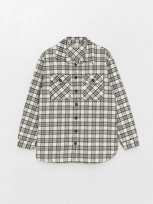 Plaid Long Sleeve Girls' Shirt