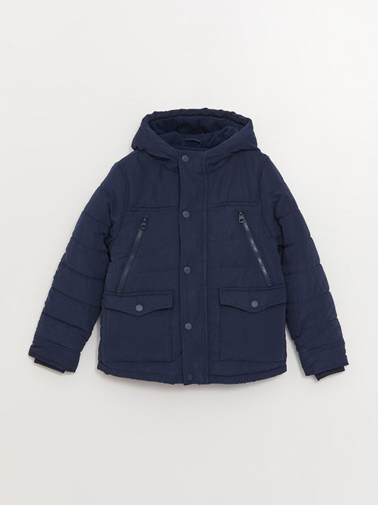 Hooded Boy's Puffer Coat