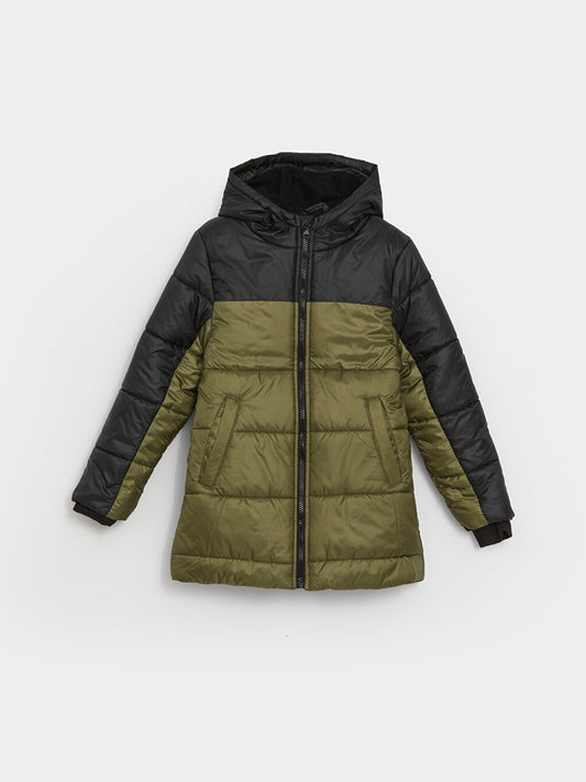 Hooded Boy's Puffer Coat