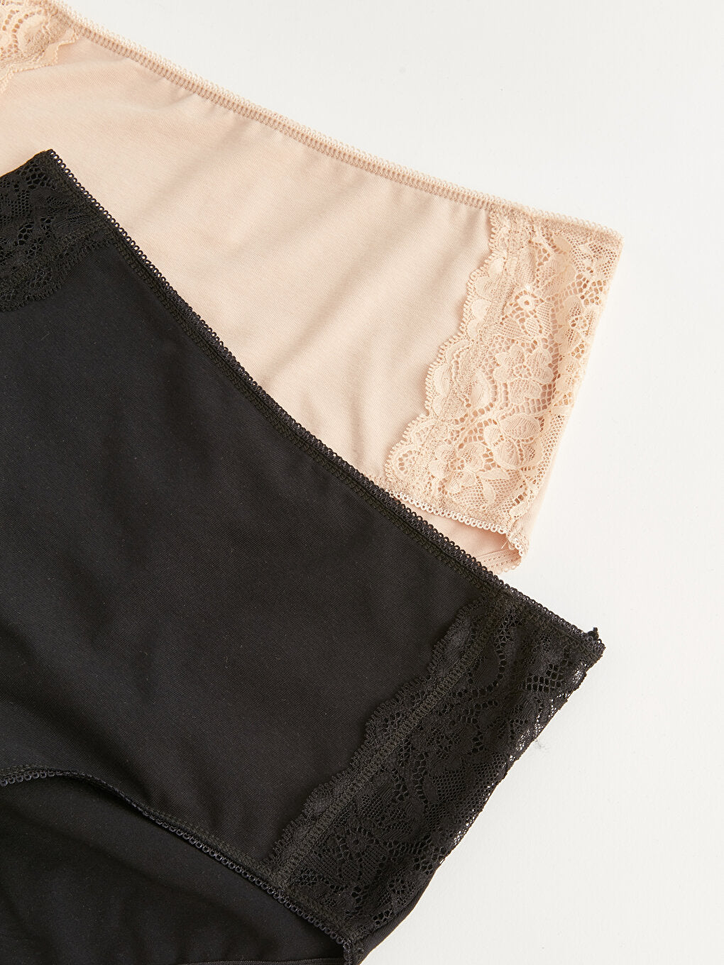 Lace Detailed Classic Panties 2 Pack